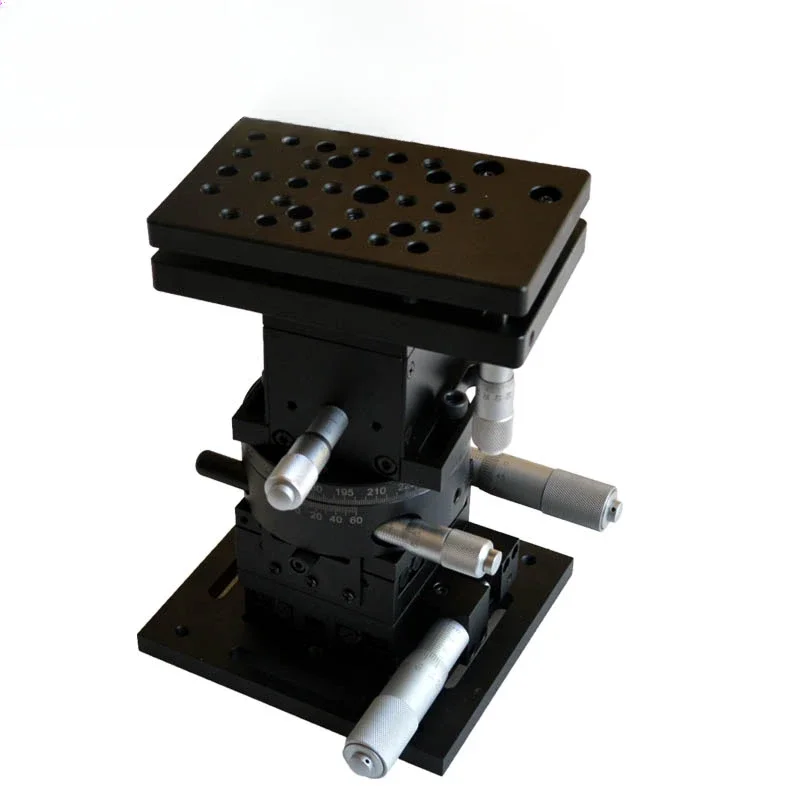 Optical six-dimensional combined displacement table Camera six-axis fine-tuning work bracket