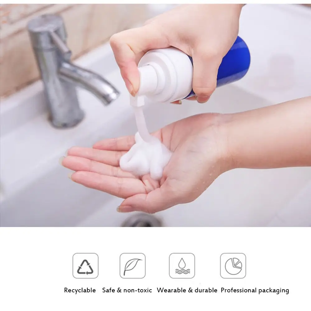 Small Foam Dispenser Plastic Pump Bottles Mini Empty Soap Refillable Bottle for Travel Cleaning Cosmetics Packaging 50/100/250ML