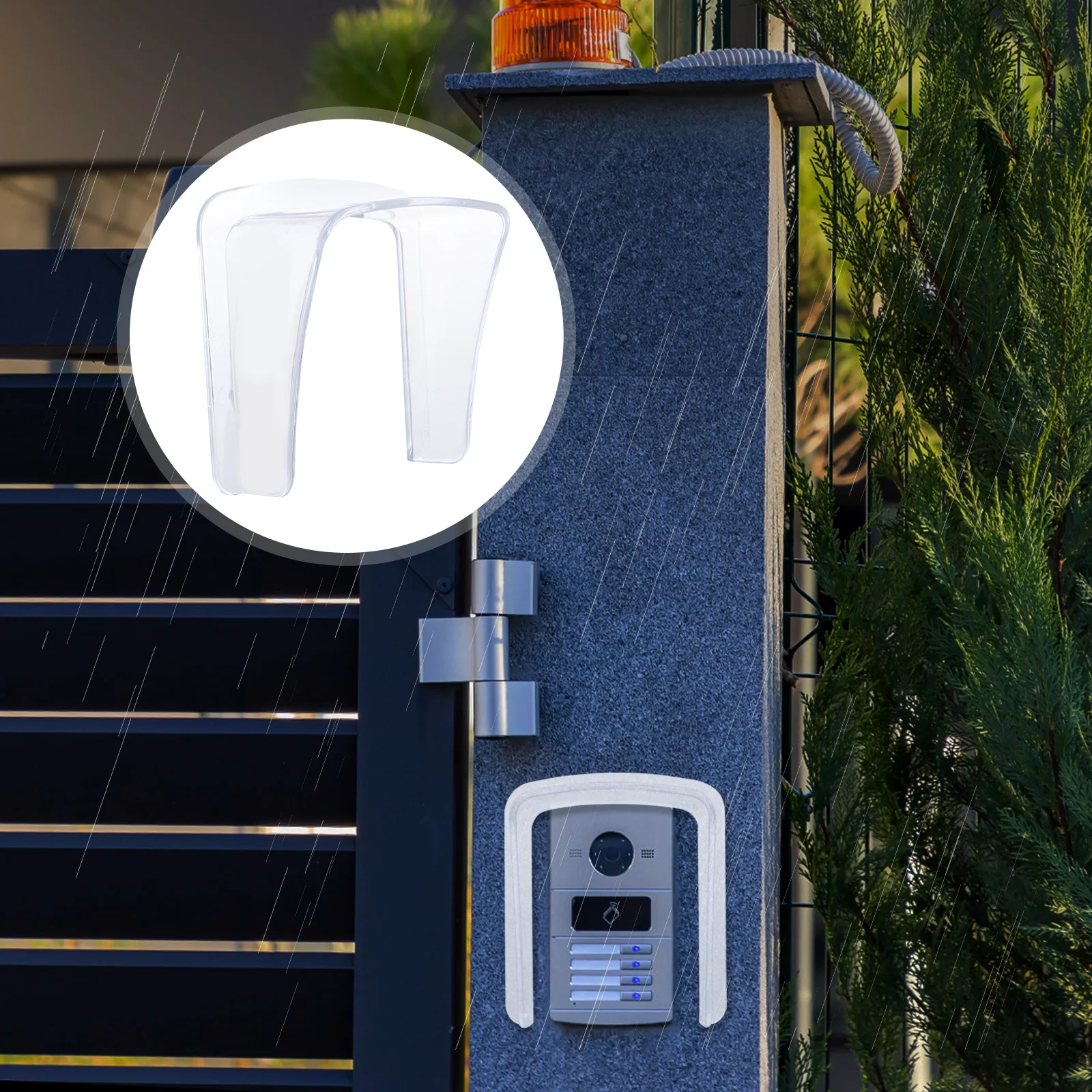 

Weatherproof Waterproof Cover for Access Control Machine Doorbell Attendance Rain Protector Durable Plastic Easy Install Home