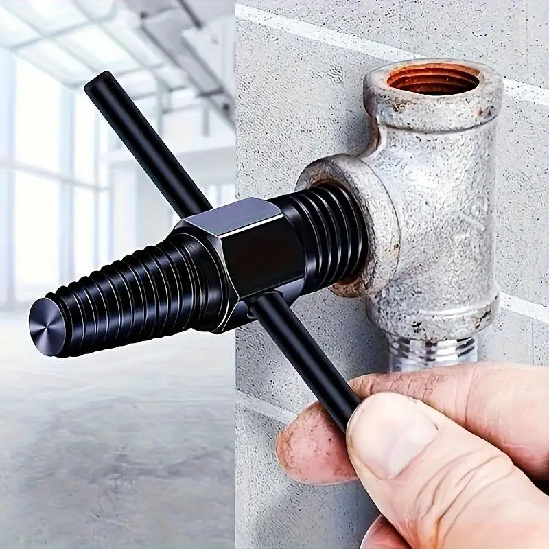 1Set Stainless Steel Screw Bolt Extractor Kit Double Head Easy Out Tool for 12 and 34 Faucet Valves Pipes Damaged Screw Bolt
