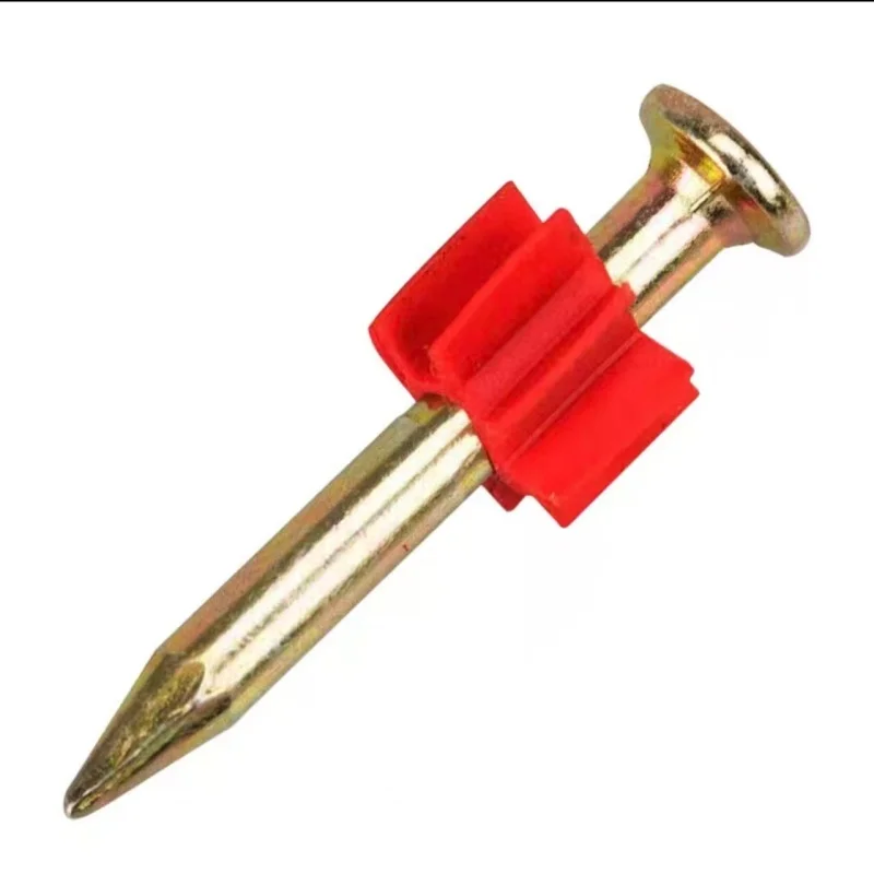 200 clavos de acero duro para colgar cuadros, clavos para pared, cemento, para pistola neumática, de hierro 6