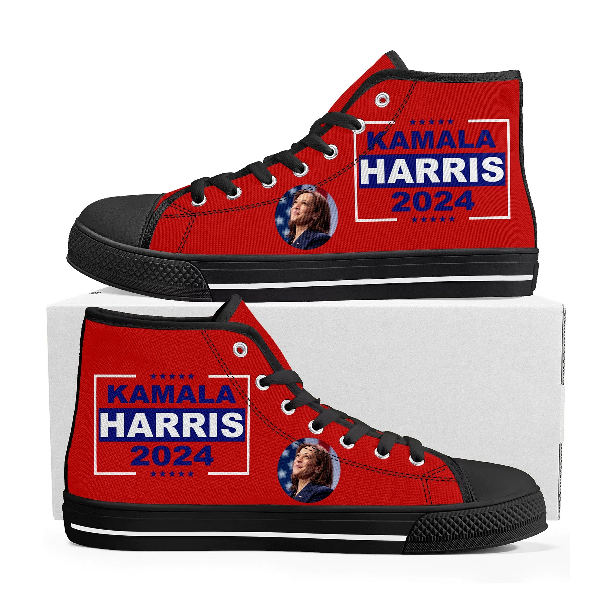 

Kamala Devi Harris 2024 I'm Speaking Joe Biden High Top Sneakers Mens Womens Teenager Canvas Sneaker Casual Customize Shoe