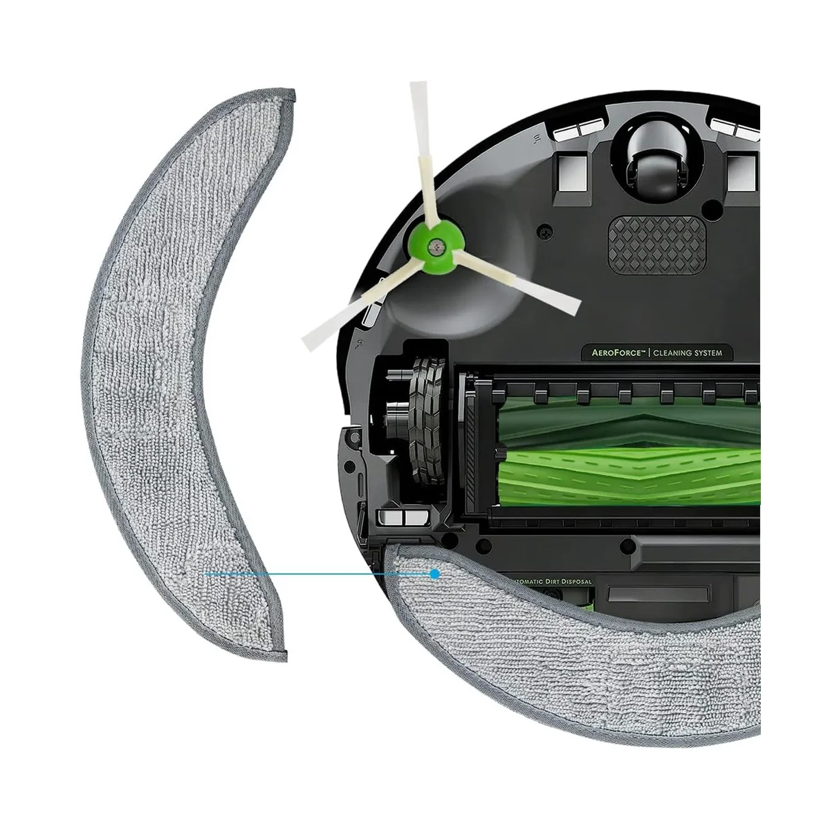 Almofadas Mop Substituição para iRobot Roomba, Almofada De Esfregão De Microfibra Reutilizável, Acessórios Robot Vacuum J7 Plus, Pacote 6