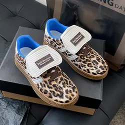 Hot sale Leopard Print Womens Canvas Shoes Classic Casual Women Trend Sneakers Flat Women's Vulcanize Shoes zapatillas de mujer