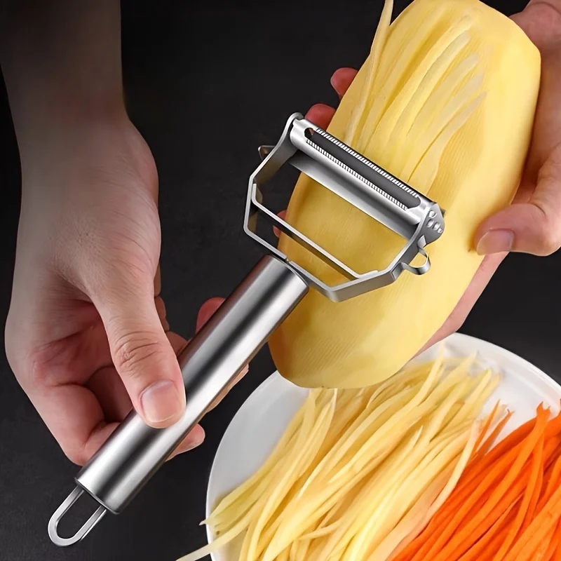 1PC Multi Functional Kitchen Peeler Vegetable And Fruit Peeler Stainless Steel Durable Household Carrot Peeler Easy To Clean