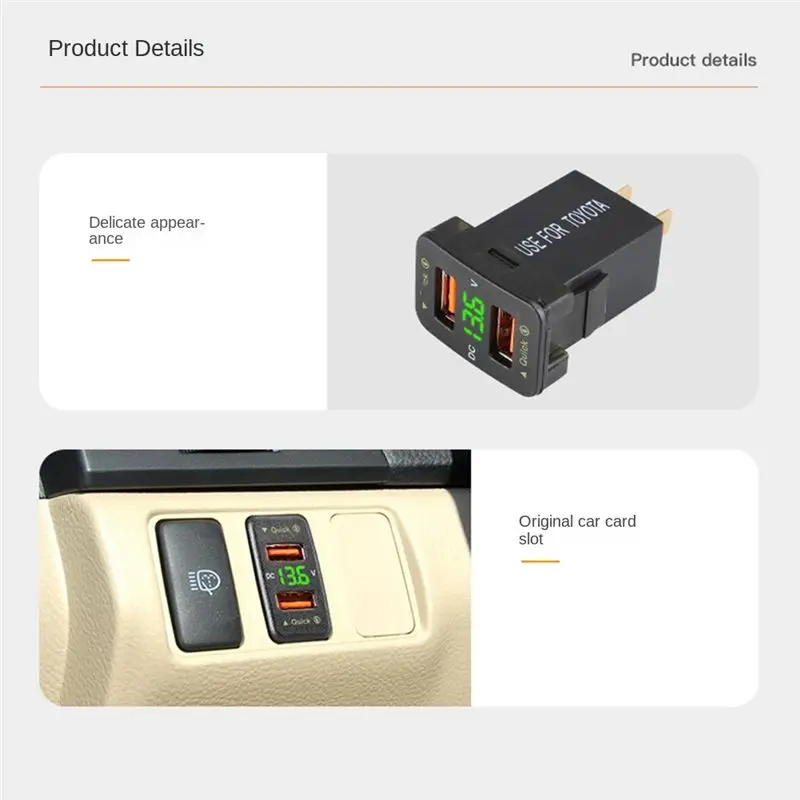 Precision 36W Car Dual USB Fast Charge Car Supplies