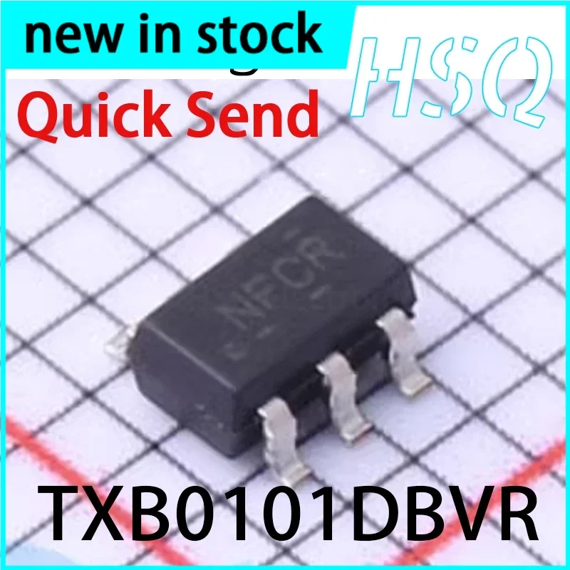 1PCS New IC TXB0101DBVR Screen Printed NFCR NFCF SOT-23-6 1-bit Bidirectional Level Converter