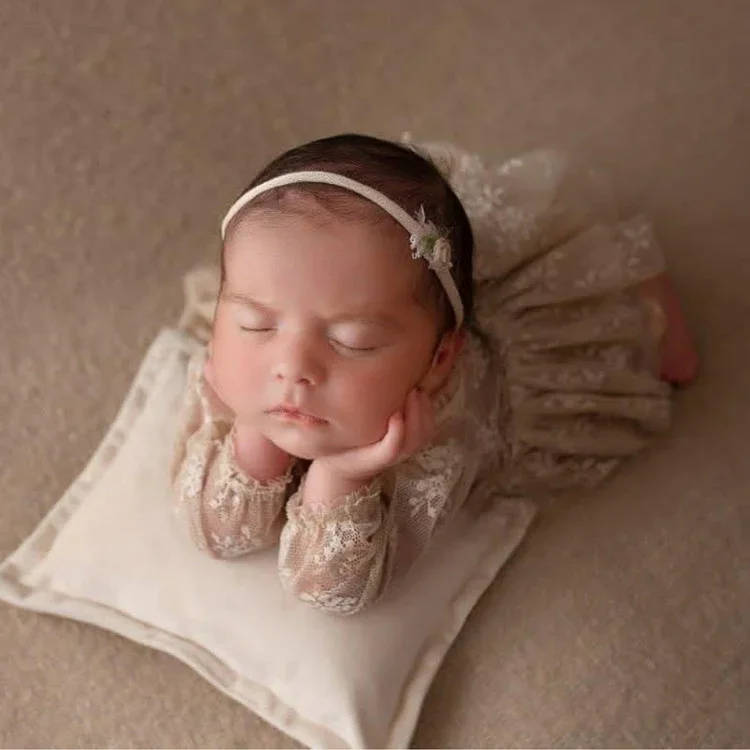 Robe princesse en dentelle pour bébé fille, tenue pour nouveau-né, accessoires de photographie