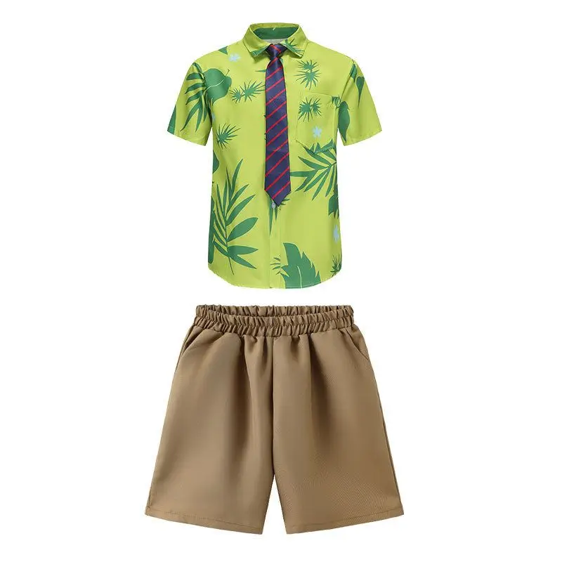 Disfraz de loween de la Ciudad Animal Loca, Cosplay de Zorro Ni, Conjunto Fliar para Juego de Roles, Csa Verde, Di...