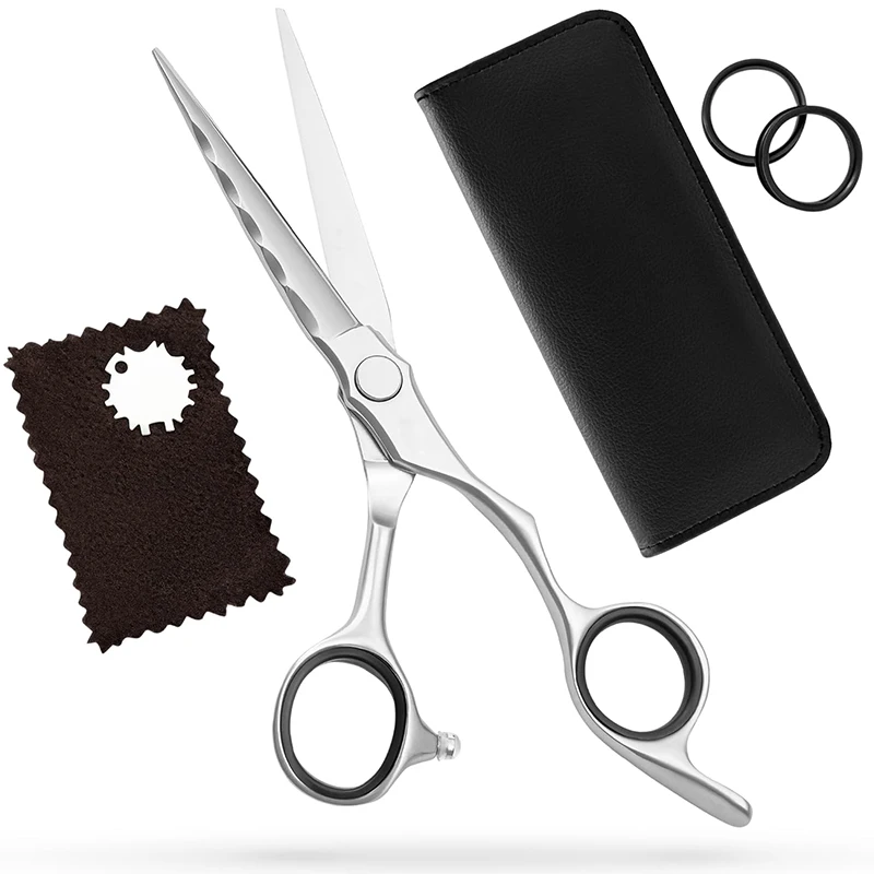 Professional 6-Inch Haircut Scissors VG10 Super Steel 3D Convex Edge Extra Durable Smooth Movement Precision Cut Elegant Shell