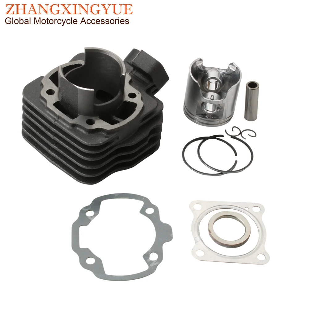 70cc Big Bore Cylinder Kit & Head For Peugeot Speedake Speedfight 2 Squab SV TKR Furious R10 Trekker Road Zenith 50cc 2T