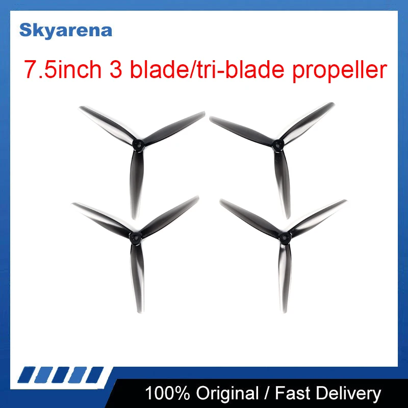 

HQ 7.5X3.7X3 7537 7.5inch CW CCW /tri-blade Propeller prop for FPV parts