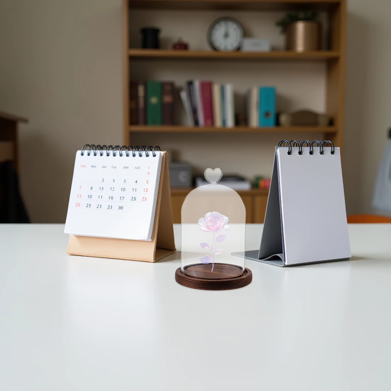 قبة زجاجية مزخرفة، قبة شفافة ممتازة لمقتنيات DIY، زهور أبدية، قطع مركزية لعيد الميلاد، عرض المكتب المنزلي #2