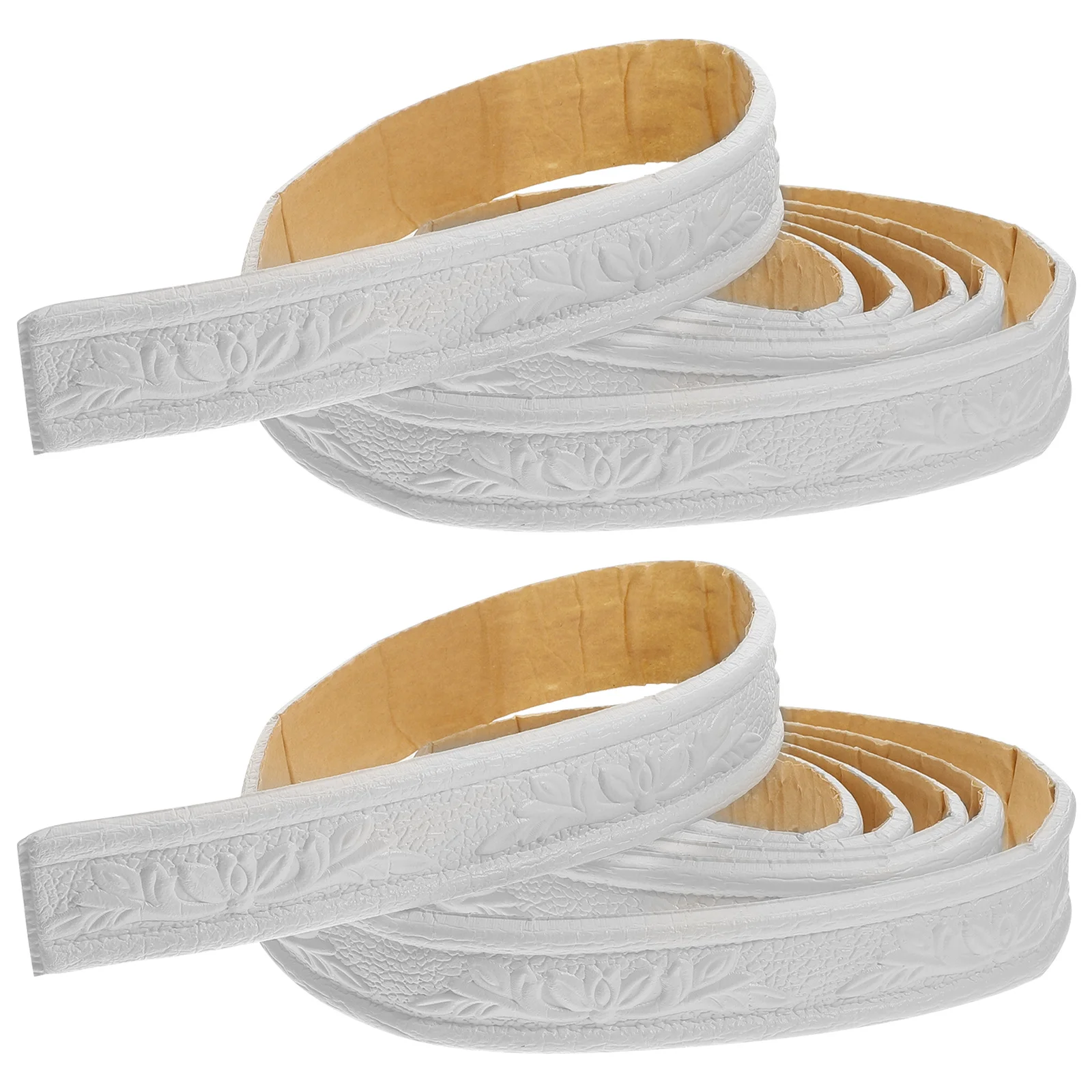 2 Gulungan Perekat Dinding Wallpaper Border Strip Perekat Tempel Sendiri untuk Ubin Dapur Kamar Mandi