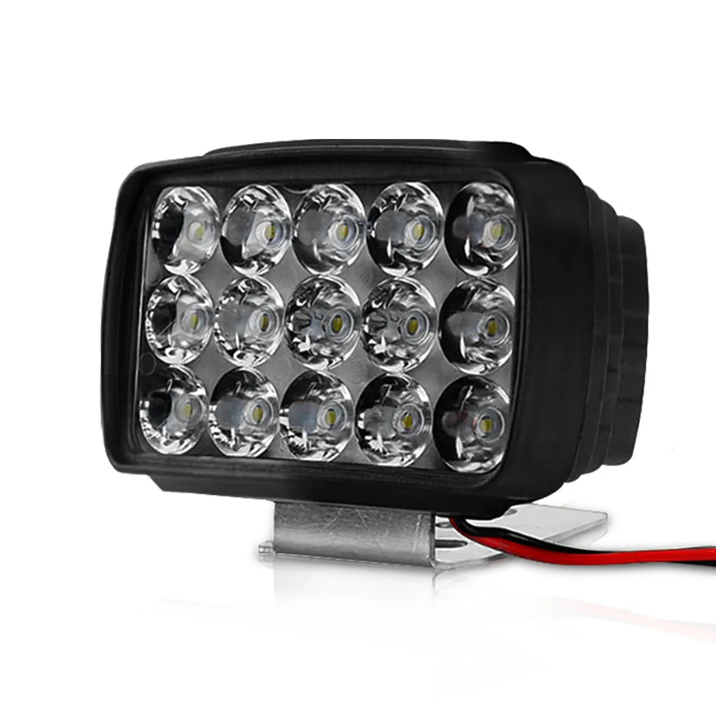 Motorcycle Headlight Electric Scooter LED Spot Light 1500lm 6000-6500K Color Temperature Headlight, 15 Beads