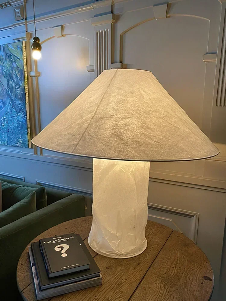 Paper Floor Lamp Nordic Ingo Maurer Lampampe Table Lamp For Bedroom Bedside Living Room Hotel Decor LED Wabi Sabi Lamp