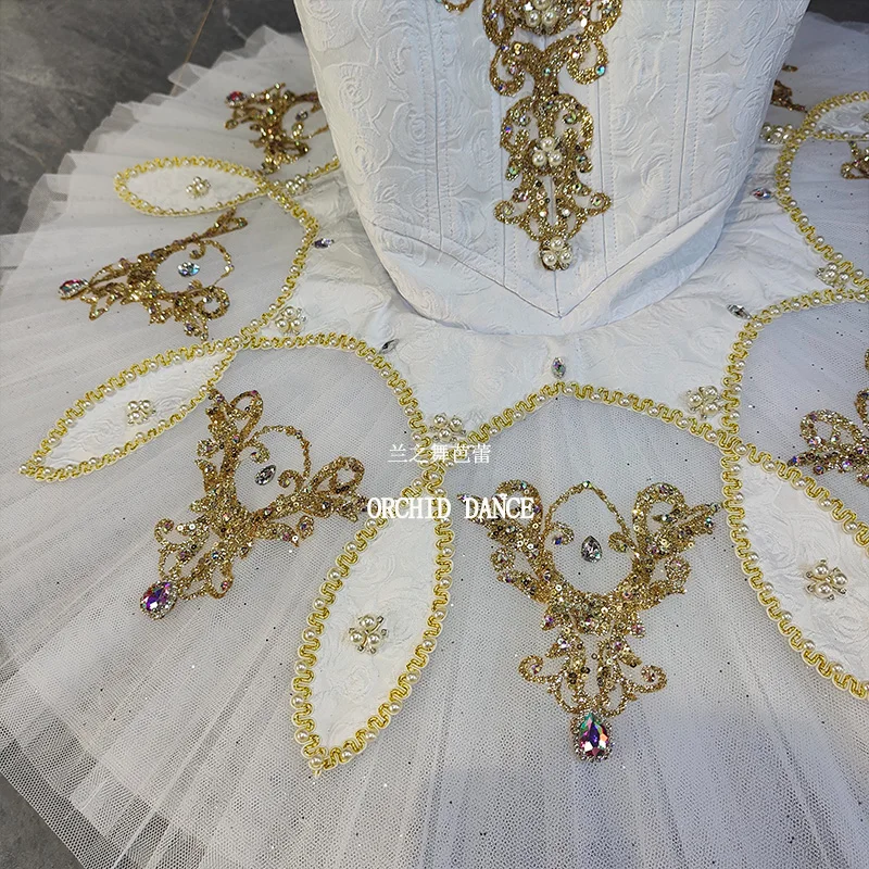 BT2507003 Professional Custom Size Custom Color Kids Girls Women Adult White  Ballet Tutu Costumes