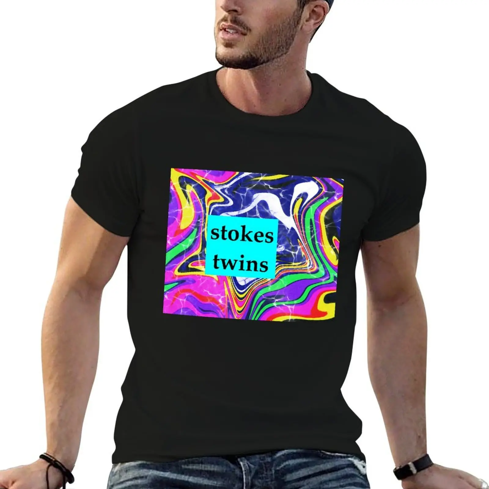 stokes twins T-Shirt anime shirt vintage graphic tee t shirts for men pack