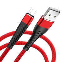 1M 2M 3M Type-C Charging Cable Anti Knotting Braided Type Long Lead Fast Phone Charging Cable Micro USB Cable Accessories