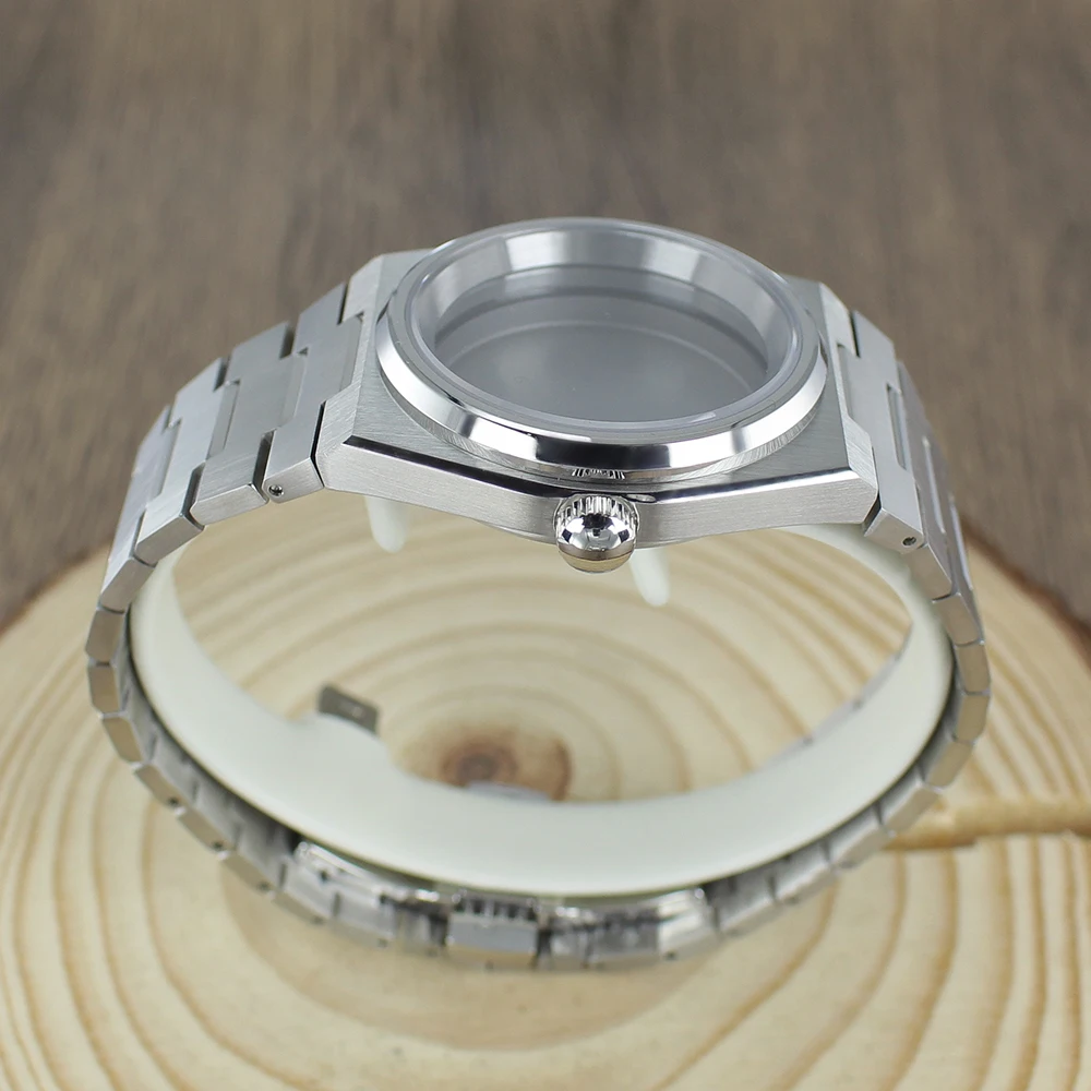 Sapphire 40mm NH35 Watch Case Accessories Solid bottom cover Fit for PRX Super Player Mod Parts NH35 NH36 NH38 NH70NH72 Movement