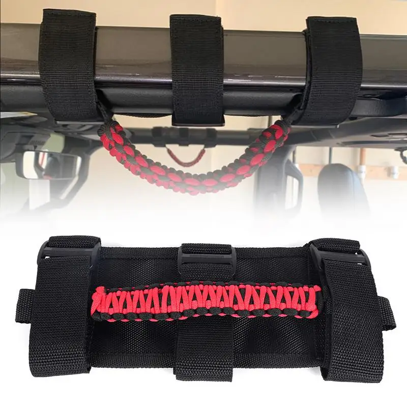 Top Grab Rope Anti Slip Braided Oxford Cloth ATV Grab Rope Easy Installation Multifunctional Stable ATV Modification Accessories