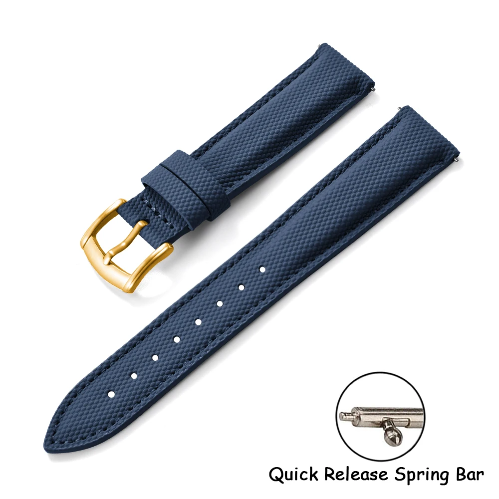 BUSLUO Neues beschichtetes Segeltucharmband 18/19/20/22 mm Sportgewebe Wasserdichtes Armband Universelles Zubehör für Smart Watch Huawei/Samsung 9