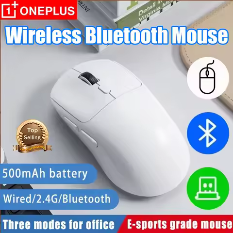 OnePlus Mouse Bluetooth 2.4G Wireless Three-Mode Rechargeable Ergonomic Office Gaming Portable Mice For iPad PC Laptop Mouse