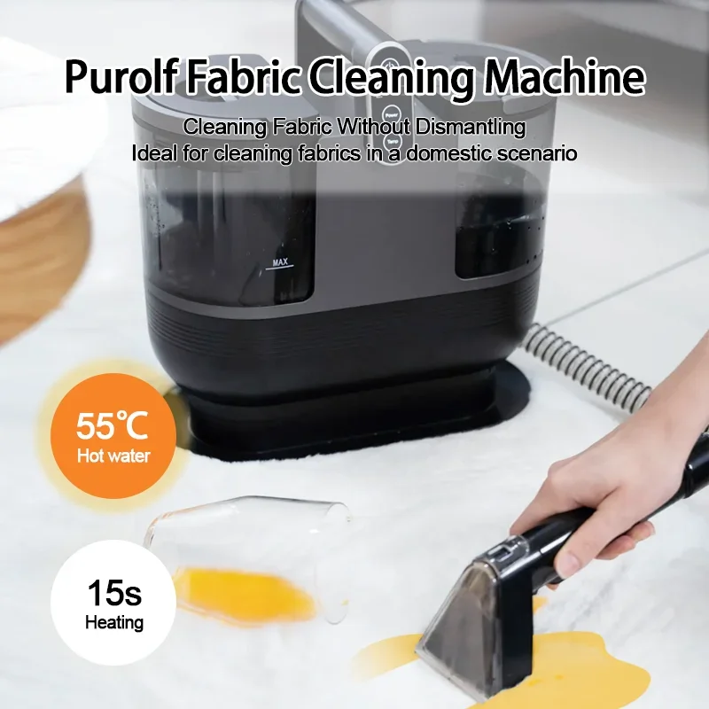 YYHC-2024 Portable wet and dry carpet cleaner heating fabric fast heating detergent deep cleaning