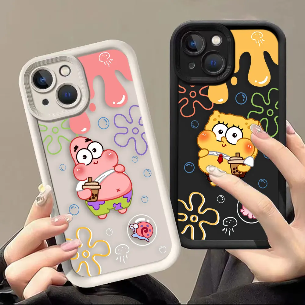 

Чехол для телефона S-SpongeBob P-Patrick Star для Xiaomi POCO F8 F7 ULTRA F5 F4 F3 C40 M6 M7 X3 X4 GT X5 X6 X7 PRO, чехол из ТПУ, сделай сам