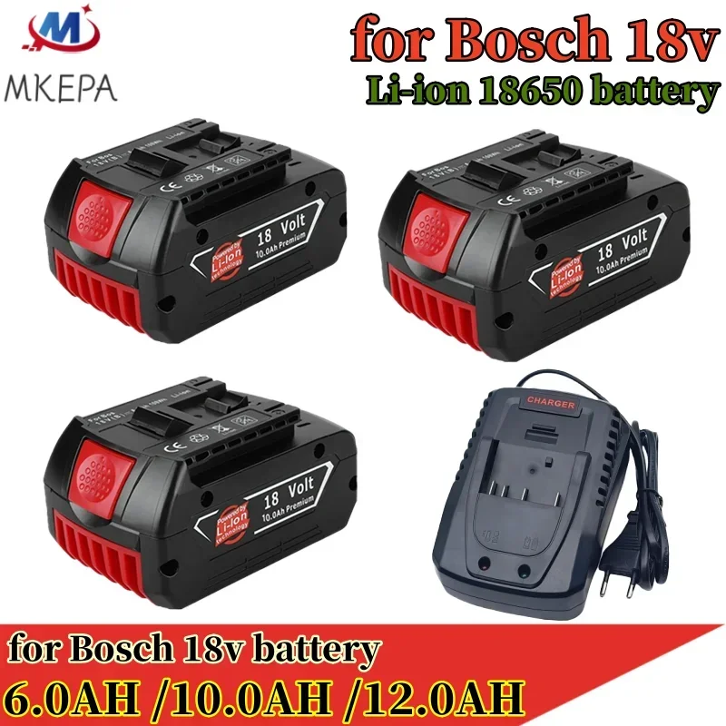 18V 6.0AH 10.0AH original lithium battery Bosch battery pack, suitable for Bosch BAT609 BAT609GBAT618 BAT618G tool battery