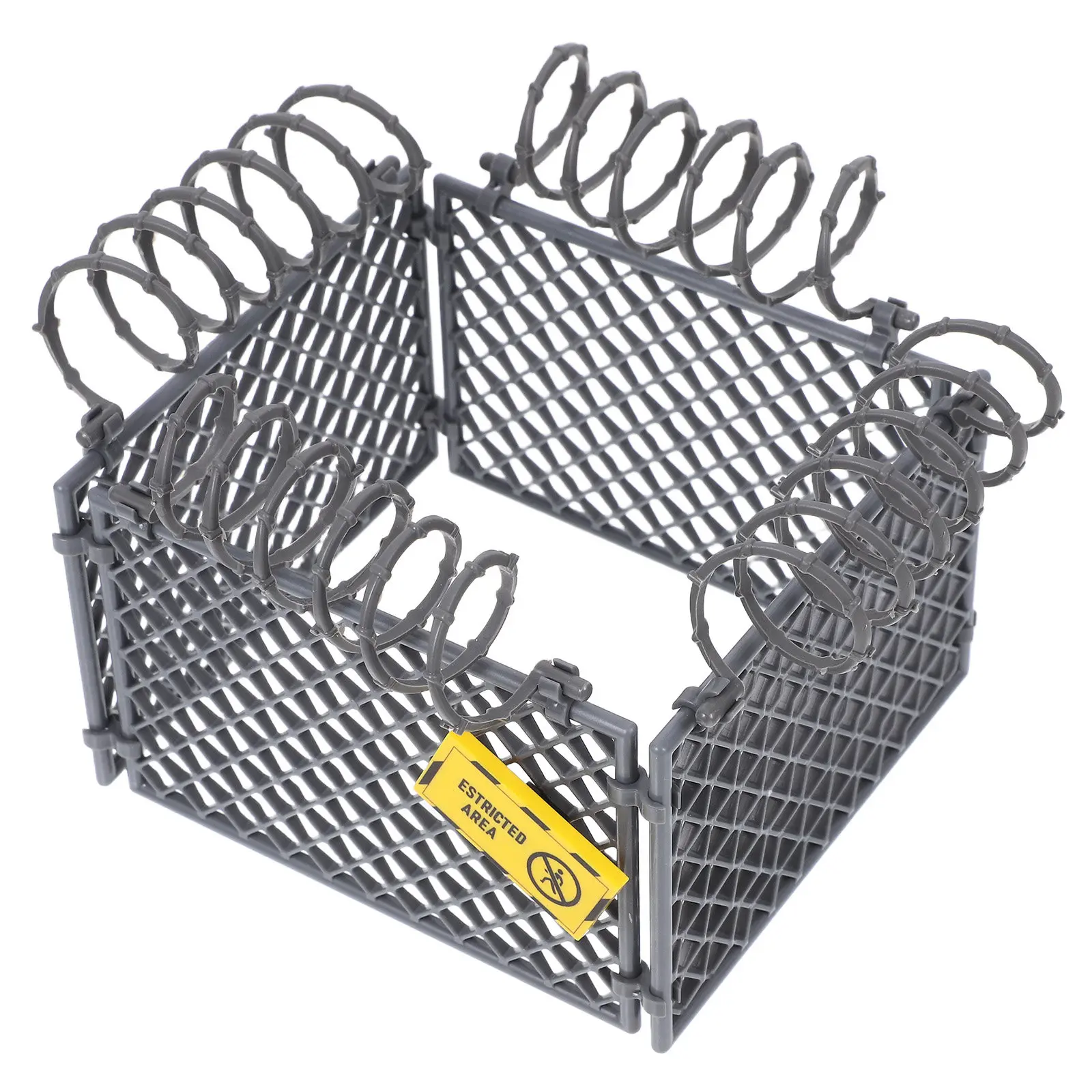 

Миниатюрный забор для наборов для самостоятельной сборки, реалистичная защитная сетка-стена для игровых наборов с армейскими фигурками, ограждение для сада, декор для двора, бонсай