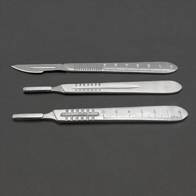 Medical Stainless Steel Surgical Handle No. 3, No. 4 Handle, No. 11, No. 23 Blade, Box Cutter, Pet Scalpel