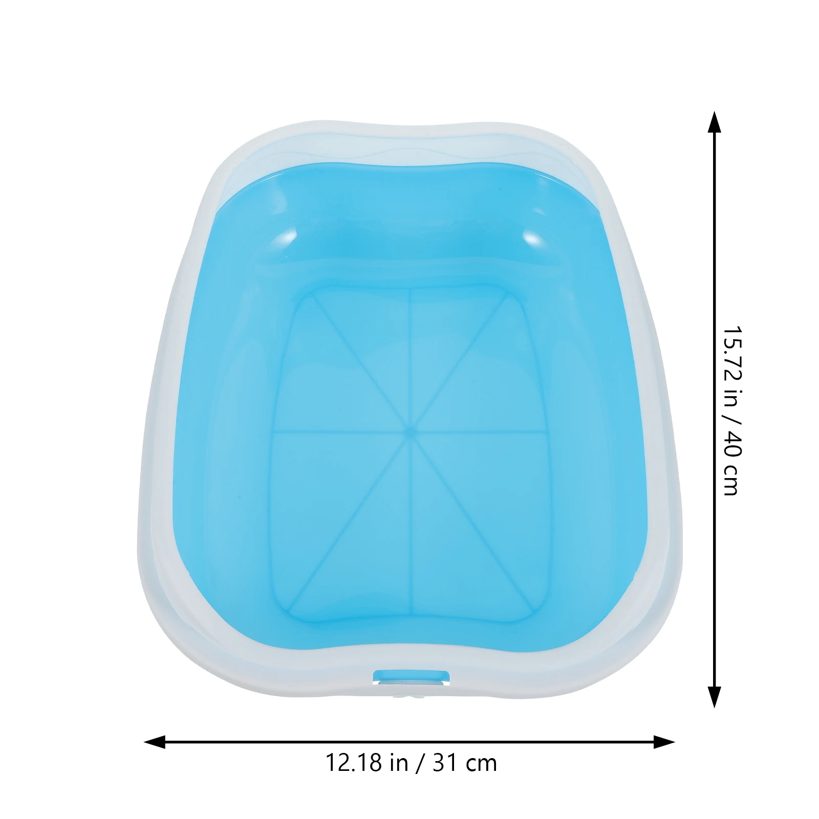 

1 Set Large Capacity Open Type Kitten Box For Indoor Anti Splash Spill Prevention Breathable Portable Household Travel Litter