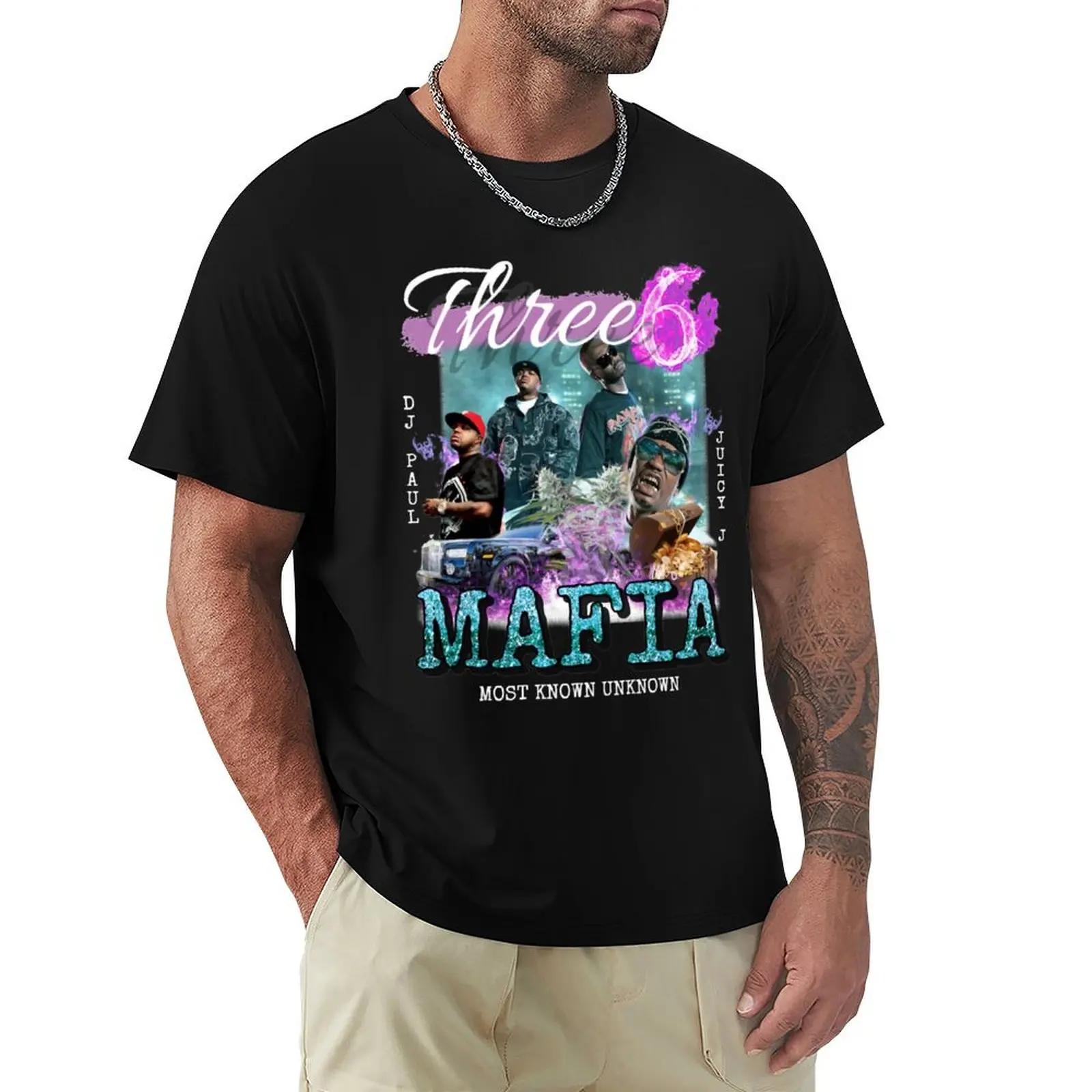 

Three 6 Mafia T-Shirt.png T-Shirt baggy shirts basketball graphic tees mens graphic t-shirts pack