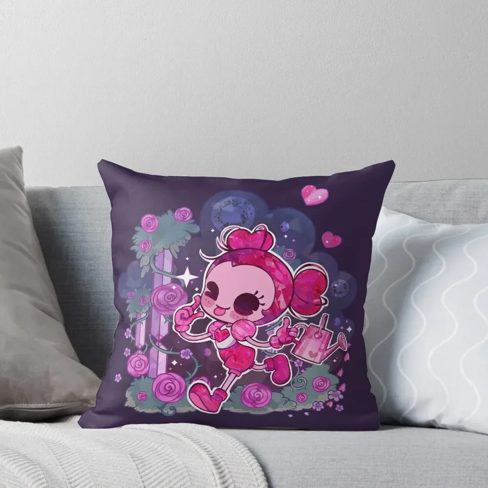 Spinel : Here in the garden Throw Pillow home decor items Pillowcase Cushion pillow