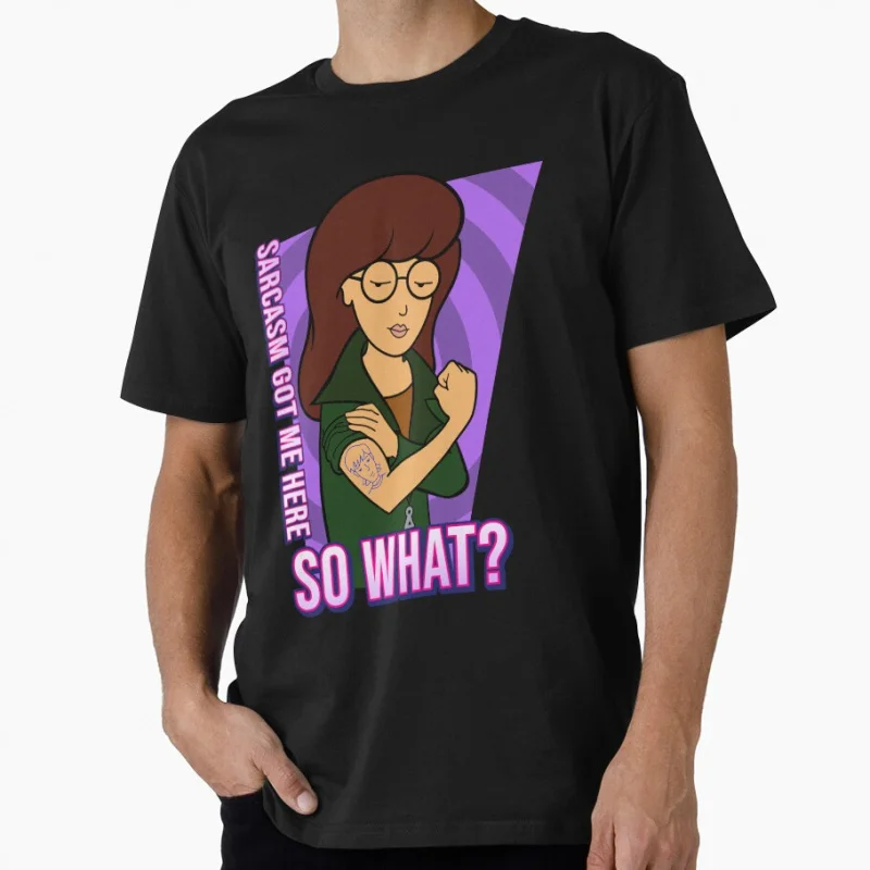 

Daria's Tattoo 90s Nostalgia cartoon Retro Sick sad world tv shows Gift t shirt Large size Tops S-6XL 100% cotton print Clothes
