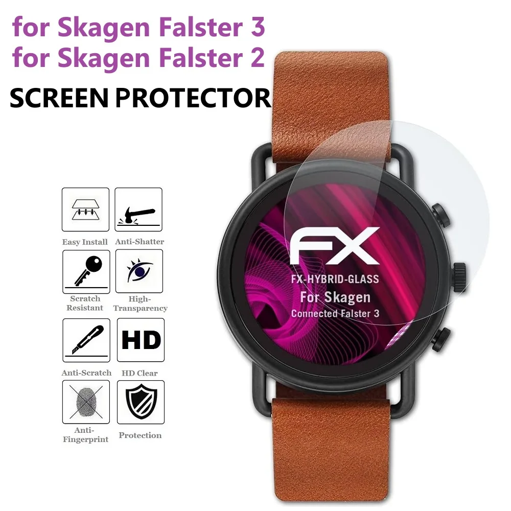 Protector de pantalla para reloj inteligente Skagen Falster 3, película protectora de vidrio templado para Skagen Falster 2, 5 uds.