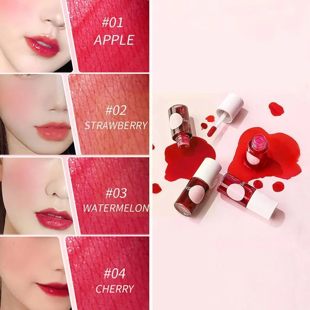 Rossetto liquido fard Waterproof Lip Tint Dyeing Beauty Long-Lasting Plump Makeup Makeup Lip Stain Lip coreano Sexy U3D2