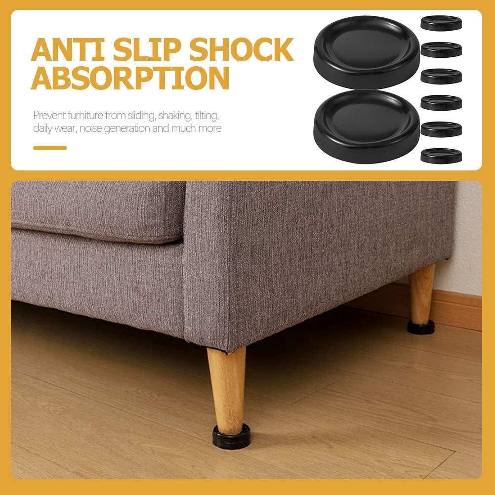 

Washing Machine Anti Vibration Pads 8 Pack Mat for Washer and Dryer Shock Proof Raised Base Cushion Stabilizer