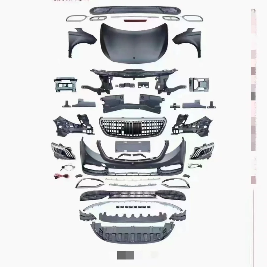 

Высококачественные автомобильные бамперы для Benz VIANO 2010-2015 для Maybach, автомобильный бампер, решетка, автолампы, капот, крыло, задний диффузор
