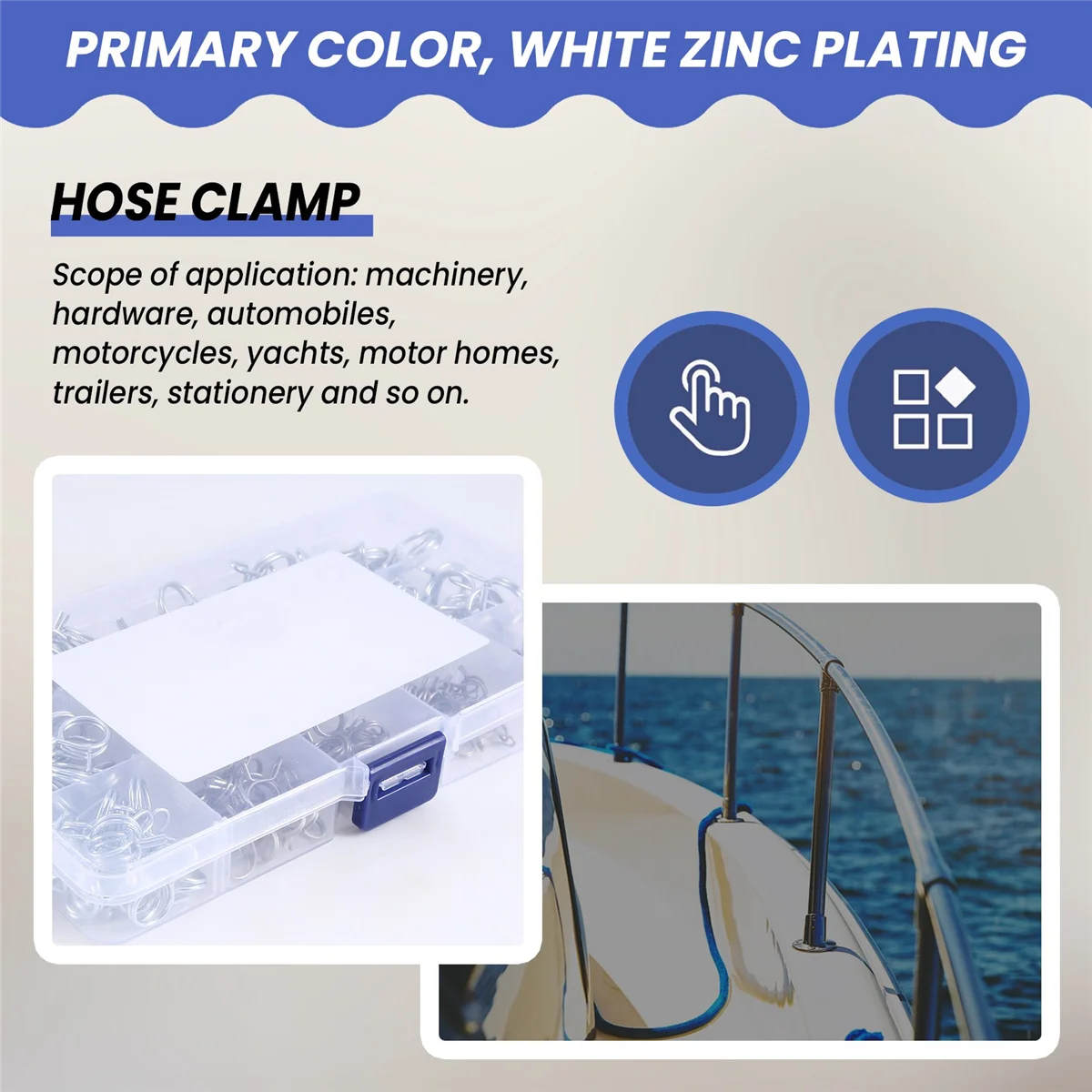 

A95U 150 шт./компл., пружинный зажим из нержавеющей стали, зажим для шланга, крепеж, топливный шланг, водопроводная трубка, воздушная трубка, автомобильные сантехнические инструменты