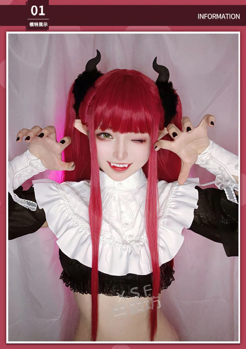 Anime Kitagawa Marin Cosplay Rizu Kyun Cosplay Kostüm Kuroe Shizuku Bikini mit Flügeln Schwanz Party Uniformen – Detail 6