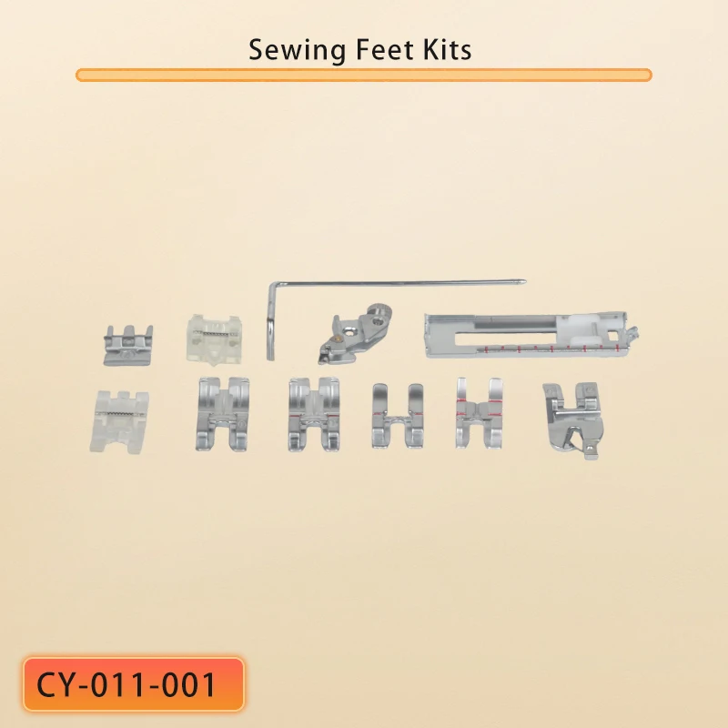 CY-011-001 مجموعات أقدام الخياطة 11 قطعة مجموعة القدم ل Pfaff 74 79 85 95 284 285 296 297 360 801 809 905