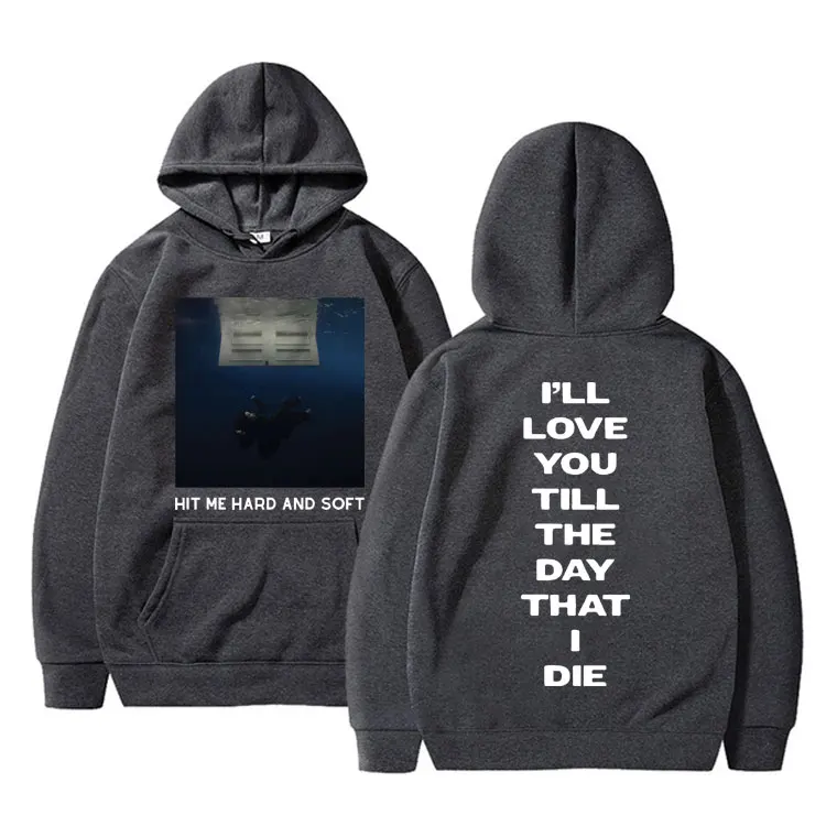 Hit Me Hard and Soft 2024 Tour Print Hoodie Men Women Fashion Pop Music Sweatshirt Unisex Casual Fleece Cotton Oversized Hoodies
