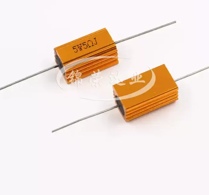 

Набор из 5 золотистых алюминиевых металлических резисторов 18R 20R 24R 27R 30R, проволочные, высокомощные, в металлическом корпусе, RX24-5W-18RJ 20RJ 24RJ 27RJ 30RJ, 5%