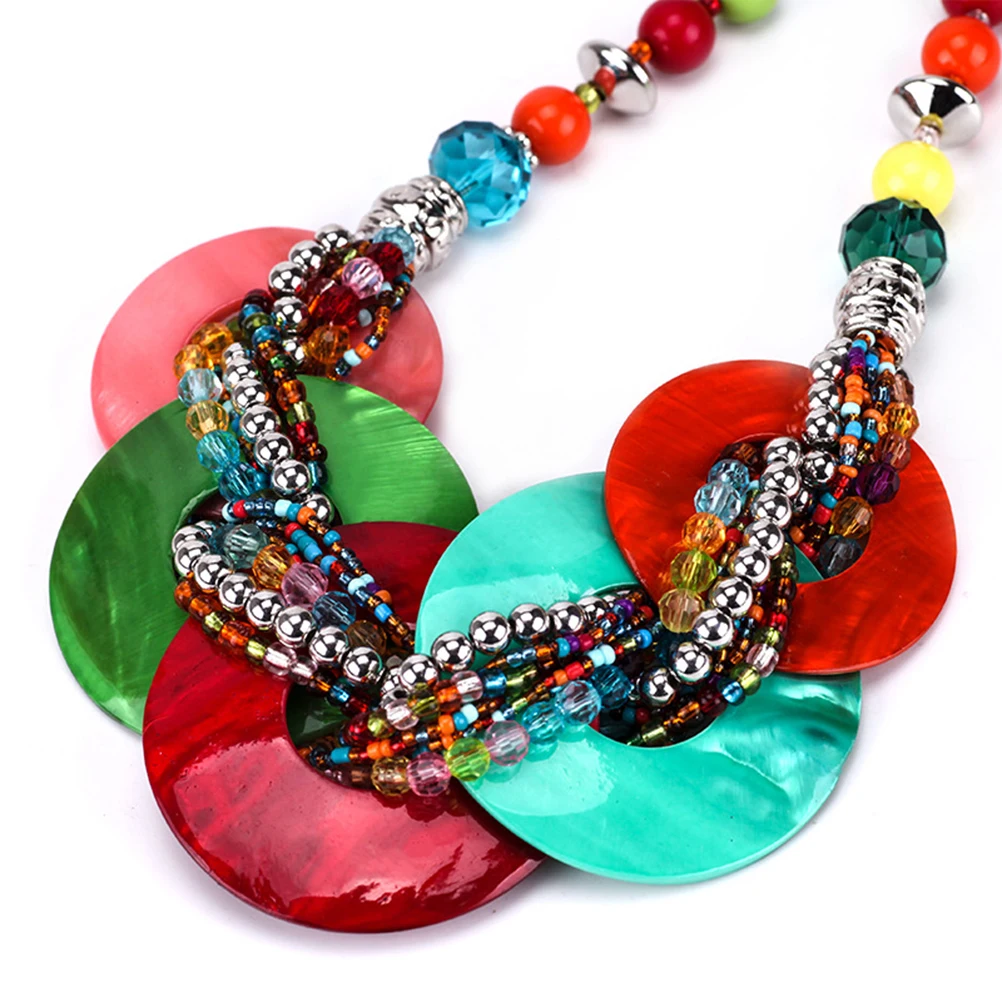 

3 Pcs Shell Necklace Set Durable Material Long Lasting Women Necklace Earrings Fashionable Pendant Elegant Birthday Party