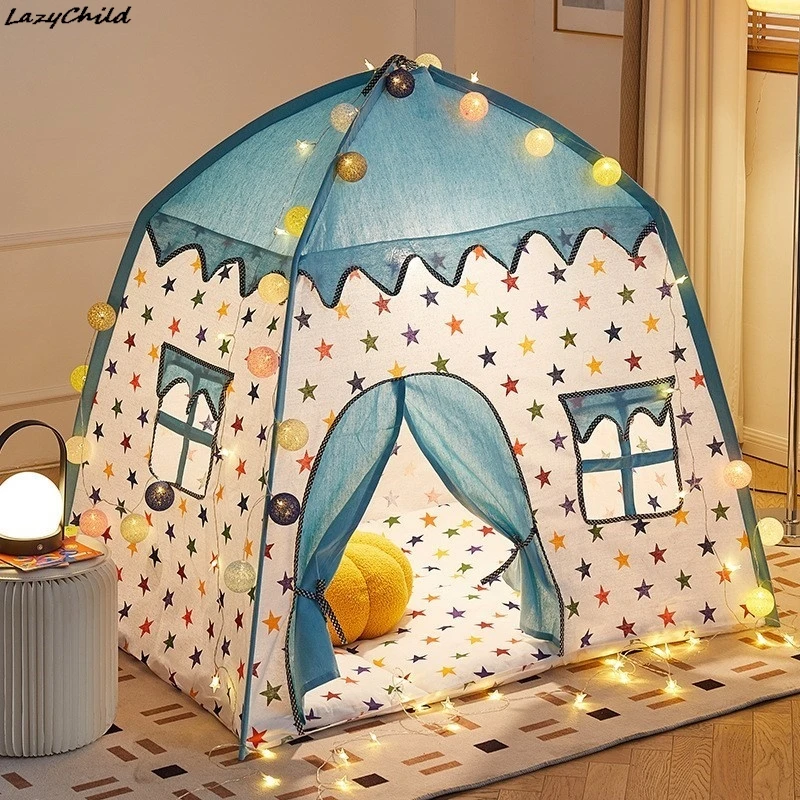 Lazychild Indoor Tents Children Boys Girls Toys Yurts Small Houses Home Use Baby Games Princess Houses Bring A Gift Garden Kids