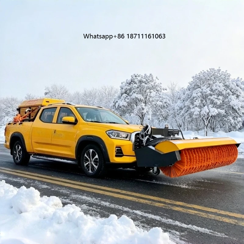 SAIC MAXUS 4x4 pickup snow removal truck snow removal machine snow removal sweeper deicing salt sprinkler winter road