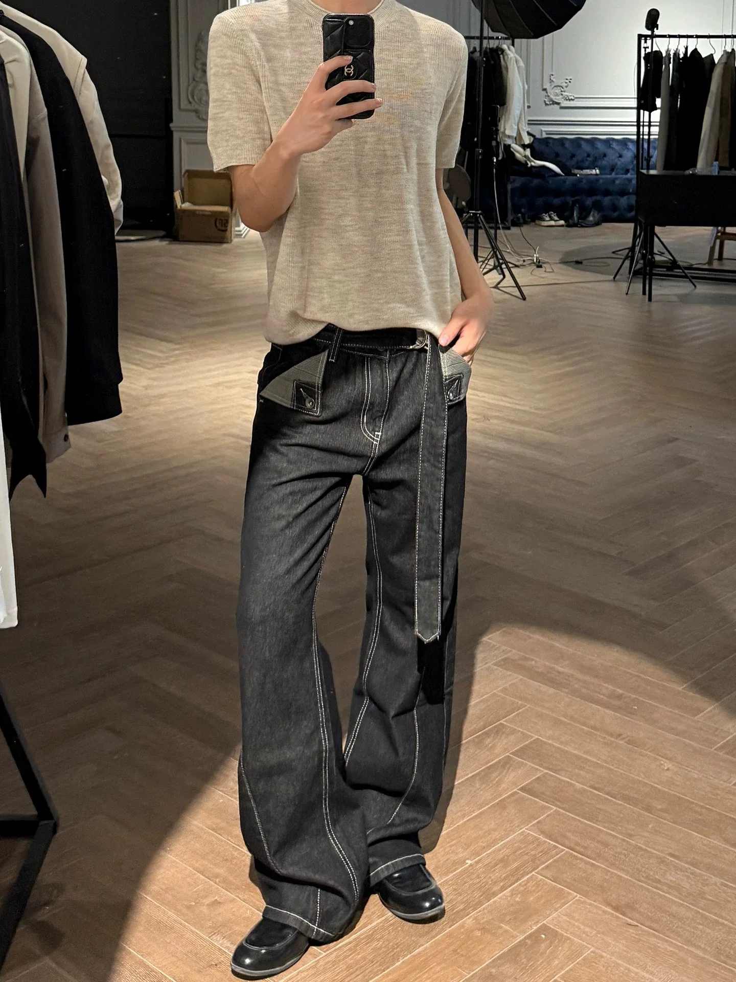 

American Retro Cleanfit High Street Loose Casual Jeans Men Women Couples Wide Leg Pants Trendy Straight Tube Loose Fit