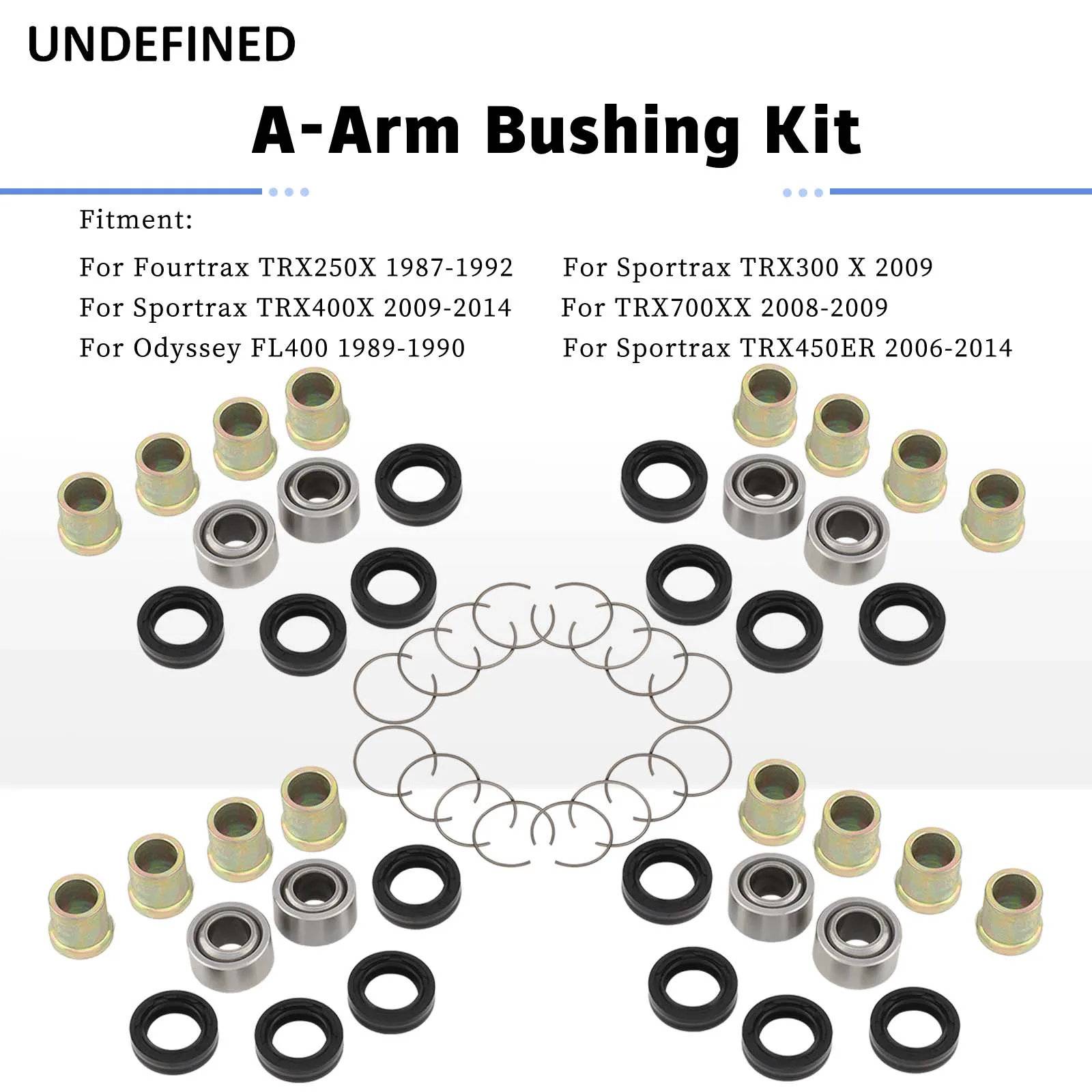 A-Arm Bearing / Bushing Kit For Honda TRX 400EX TRX400EX TRX300EX TRX450ER TRX450R TRX700XX Sportrax 400 300 FourTrax 250